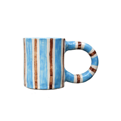Stripe Stories Mug - Blue